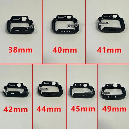 Tempered Glass+Cover for Apple Watch Case Ultra Accessories SE 3 4 5 6 7 8 Iwatch Screen Protector Case 49mm 45mm 41mm 44mm 40mm