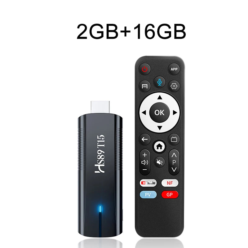 TV Stick Android 14.0 HS89 T15 RK3539 Wifi6 Media Player Support 4K Voice Remote Home Android Smart TV Stick 2GB 16GB 4GB 32GB