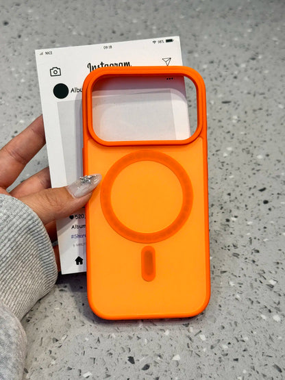 Luxury Matte Soft Bumper Hybrid Case for iPhone 17 16  14 15 13Pro Max For Magsafe Magnetic Armor Skin Cover