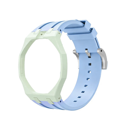 Bioceramics Watch Case+Silicone Band Modification Kit Strap Case Changer To Wristwatch Accessories For Royal Pop