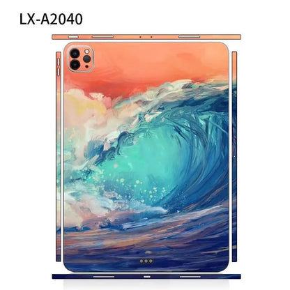 Tablet Sticker For 2025/2024 iPad Pro Air M4/M3 11/13 inch Colourful Skin Anti-scratch Sticker Tablet Bezel Section Sticker