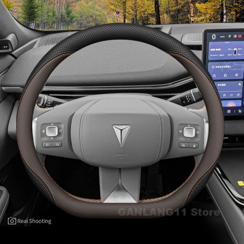 New luxury suitable for Changan Deepal 37-38cm Sporty steering wheel cover DEEPAL S07 S05 L07 G318 Car Interior Accessories