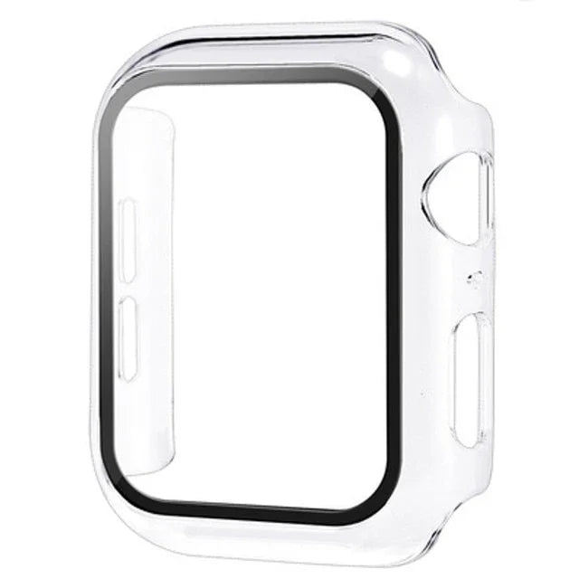 Glass+Cover For Apple Watch case 10 9 8 7 6 SE 5 iWatch Accessorie Screen Protector iWatch series 46mm 44mm 40mm 41 45mm 38 42mm