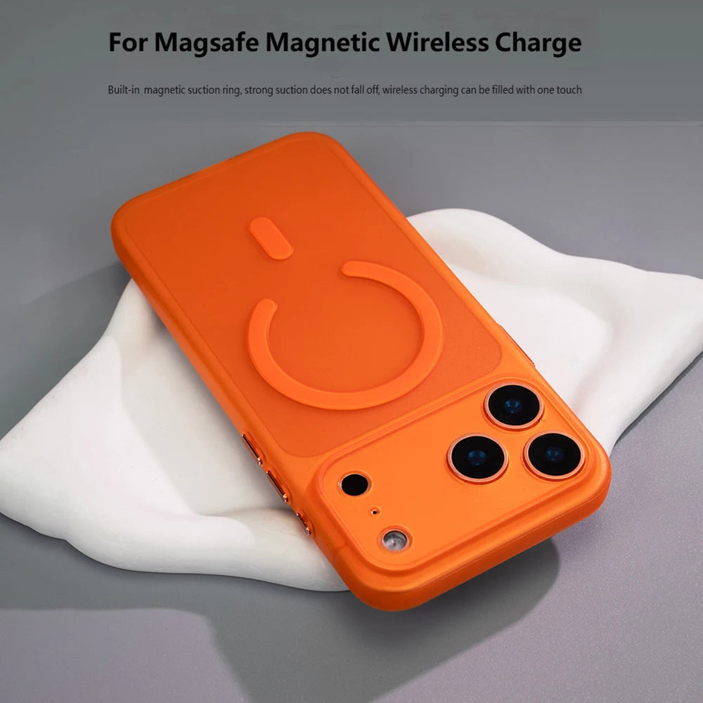 Ultra Thin Matte Translucent For Magsafe Magnetic Case For iPhone 17 Air 16 15 14 Plus 13 12 Pro Max 11 Slim Soft TPU Back Cover