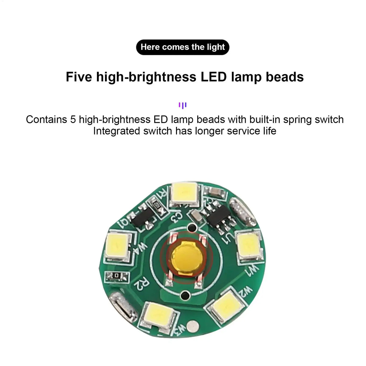 Car Dome Light Auto Roof Door LED Atmosphere Lights 5 LED Lamp Beads High Brightness Induction Light Touch Sensor For Vehicles