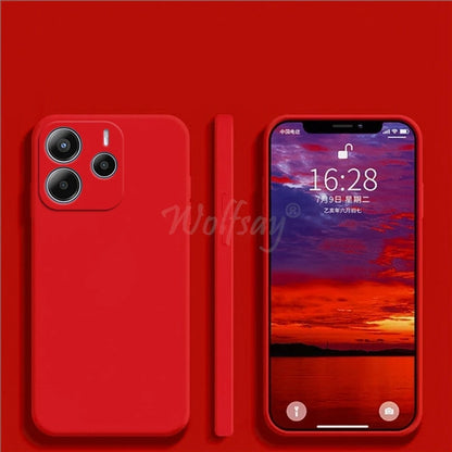 For Xiaomi Redmi Note 14 Case Liquid Silicone Plain Rubber TPU Protector Redmi Note 14 Cover TPU Redmi Note 14 Pro Plus Cover