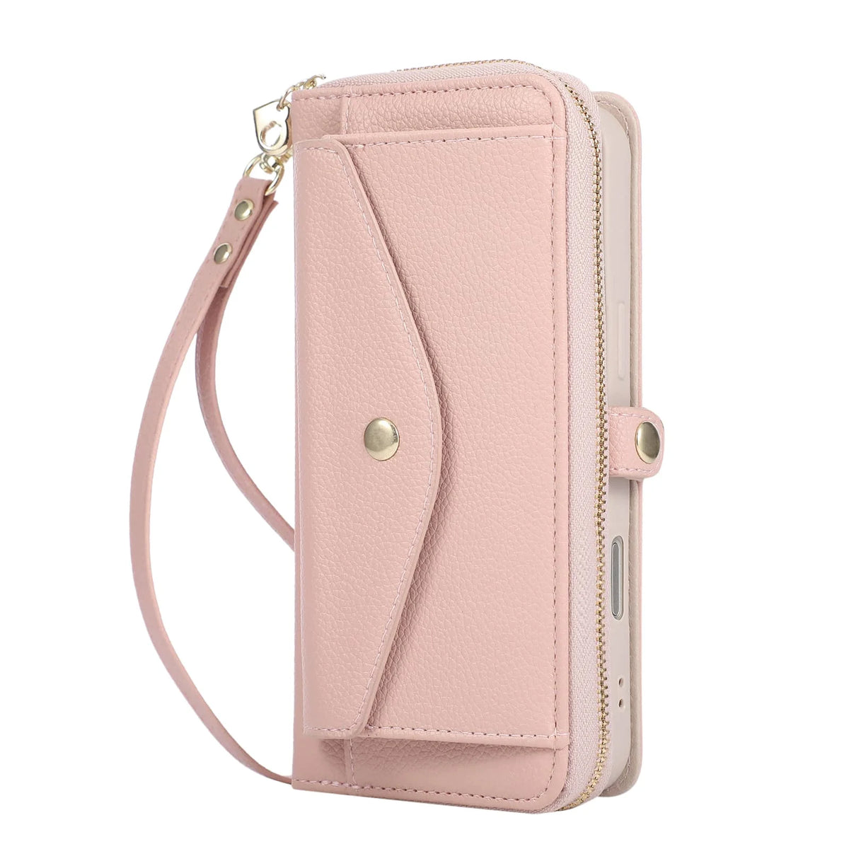 WEFOR Crossbody Wallet Case for Samsung Galaxy S26 S25 Edge S24 S23 FE S22 S21 S20 Ultra, Strap Card Holder Kickstand Mirror