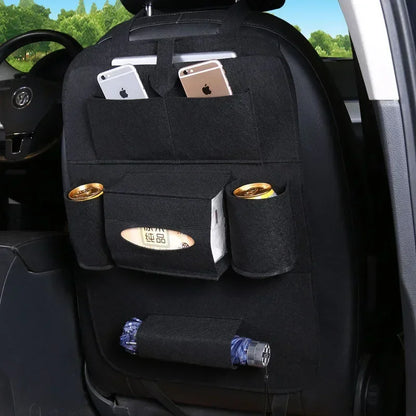 Car Backseat Organizer with Tissue Box Tablet Holder Auto Back Seat Storage Cover Protector Travel Road Trip Kids Toddlers Amagi