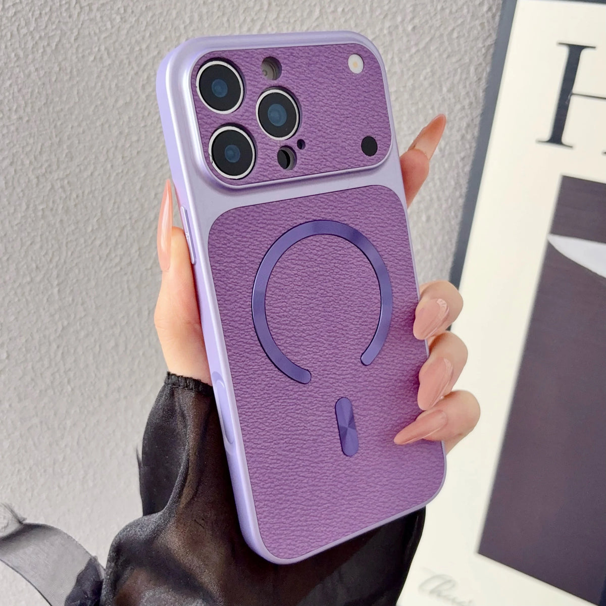 Official Magnetic Leather Phone Case For iPhone 15 14 11 12 13 16 17 Pro Max Plus For Magsafe Luxury Shockproof Protector Cover