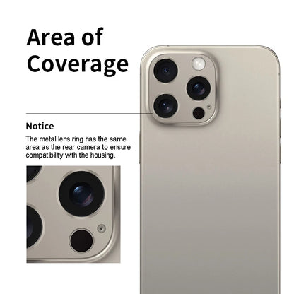 Aluminum Alloy Metal Lens Ring Accessories IPhone15 Pro Max Camera Protector iPhone Accessories iPhone 15 Pro Max Case