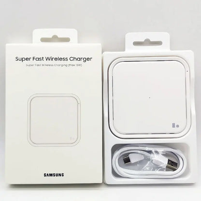 Samsung 15W Wireless Charger Fast Charge Pad For Galaxy S25 S24 S23 S22 S21 S20 Note 20 Ultra 10 9 Plus Z Flip Fold 7 6 5 4 3 2