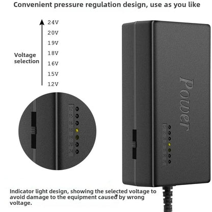 96W Universal Portable AC Laptop Power Adapter 12V 15V 16V 18V 19V 4.5A 20V 24V Charger For Toshiba Hp Asus Acer Sony Lenovo