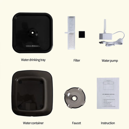 2.2L Automatic Cat Water Fountain Operated Automatic Pet Water Fountain With Motion Sensor Dog Cat Water Dispenser Bowl