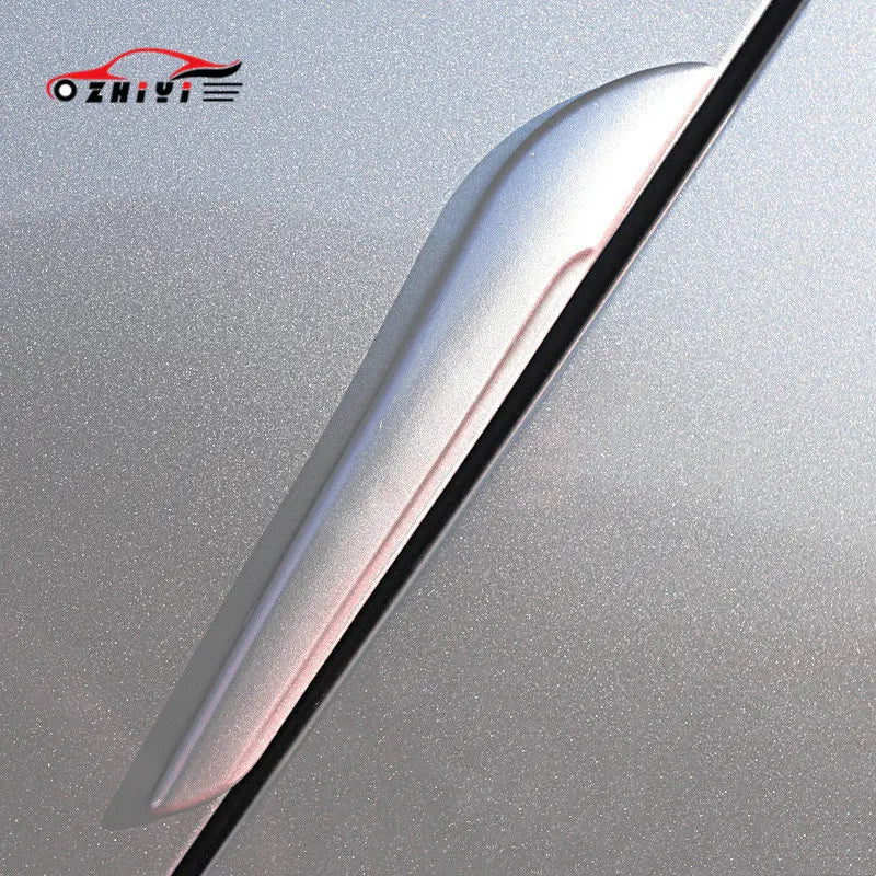 2pcs Car Door Body Rearview Mirror Protector Guard Anti Scratch Anti-collision Strips Sticker Baking Paint Decor Car Accessories