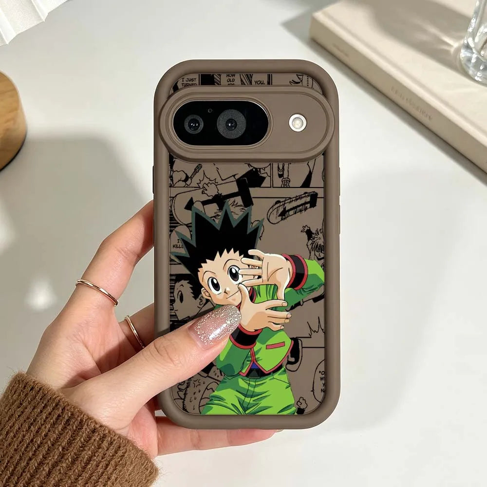 Anime Killua Hunter x Hunter For Google Pixel 10 9 8A 8 7 7A Pro XL 5G Eye Ladder Soft Silicon Shockproof Cover Phone Case