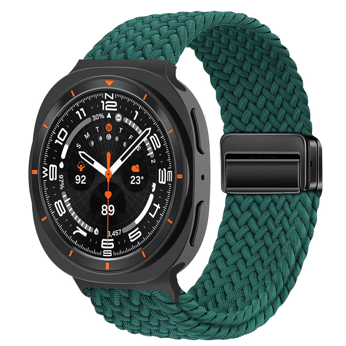 Magnetic Braided Band For Samsung Galaxy Watch 9 8 Strap 44mm 40mm Nylon Bracelet Correa Pulseira Galaxy Watch 8 Classic 46mm