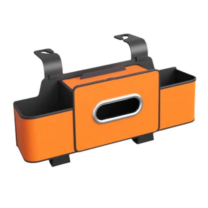 New Car Back Seat Storage Box With Tissue Box And Cup Holders Multifunctional Car Rear Seat Storage Organizer For Travel