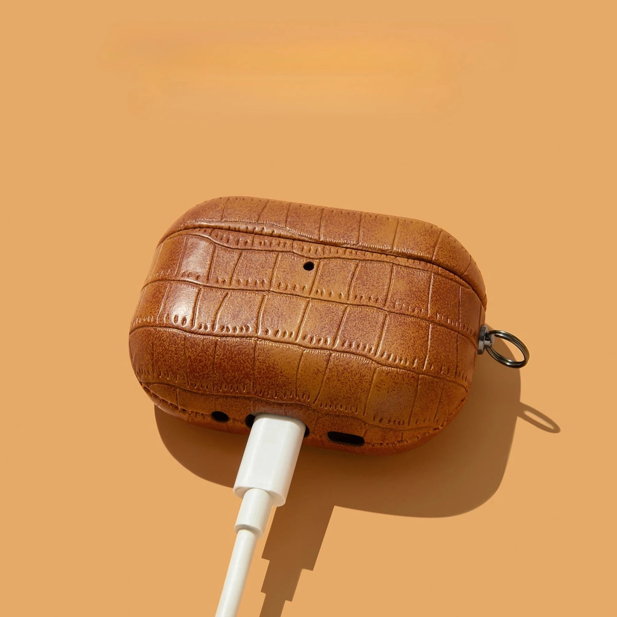 Crocodile Leather Pattern Headphone Case For Airpods 1 2 3 4 AirPods Pro 2 3 Bluetooth Case Plain PC Hard Earphone Cover ﻿