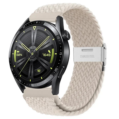 20 22mm Strap for Samsung Galaxy Watch 7 6 5 4 Band 40/44mm 5Pro Active 2 Gear S3 Braided Elastic Bracelet for Huawei GT2/3 4Pro