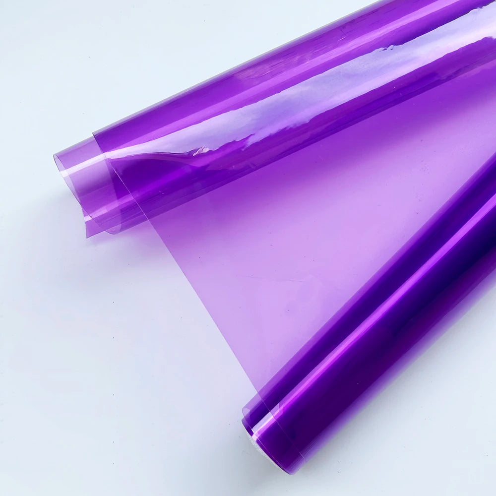 30cmx200cm Car Transparent Light Purple Protector Film Tint Headlight Taillight Wrap Cover Sticker for Motorcycle Car Accessorie