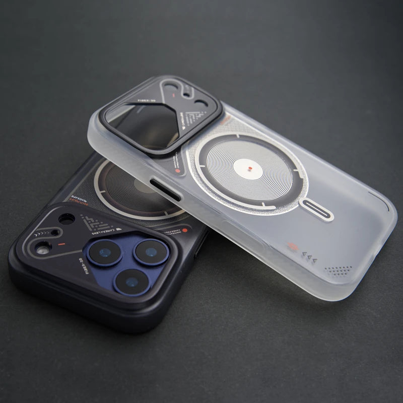For MagSafe Luxury Mechanical Style Magnetic Phone Case For iPhone 17 Air 16 Pro 15 14 13 Pro Max Wireless Charging Armor Cover
