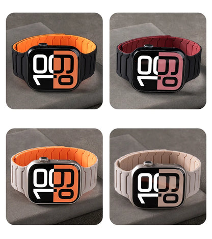 magnetic Strap For Apple Watch Band ultra 2 3 49mm 44mm 40mm 41mm 46mm 42mm 45mm 38 Silicone Bracelet IWatch Series 11 9 8 SE 10
