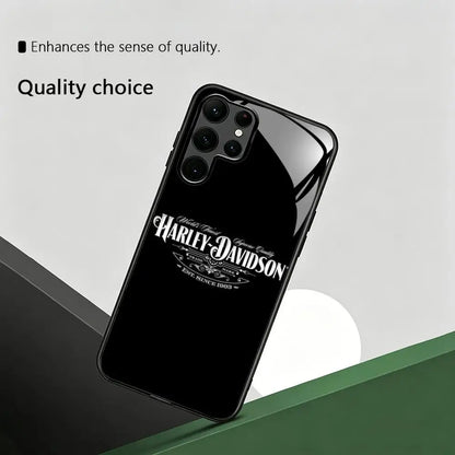 HOT Cool Brand HD-HARLEYES Phone Case For Samsung S26 S25 S24 S23 S22 S21 S20 Plus Ultra Note20 Glass Magnetic Case