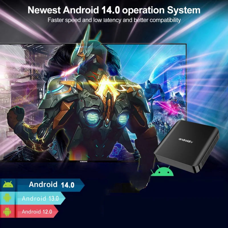 TV98 ATV Plus TV Box 8GB 128GB Android14 Allwinner H313 Quad Core 4G 5G Dual Wifi BT5.0 Smart Voice Control HD 4K 8K TV Box IPTV