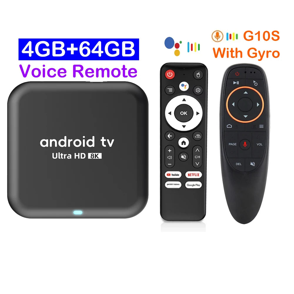 2026 Q18 Smart Home Theater Android 16 Smart TV Box 8GB 128GB 256GB Rockchip RK3518 Bluetooth 6.0 Google Assistant Voice Remote
