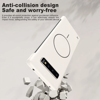 For Magsafe Frameless Magnetic Wireless Charging Phone Case For Samsung Galaxy S10 Plus S10Plus Slim Hard Back Cover