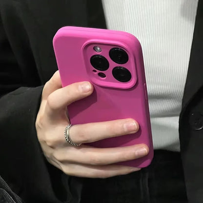 Camera lens Liquid Silicone Phone Case For iPhone 16  15 11 14 13 Pro Max Cases For iPhone 12 11 Pro 15 14 Plus Protection Cover