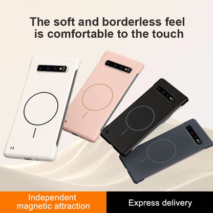 For Magsafe Frameless Magnetic Wireless Charging Phone Case For Samsung Galaxy S10 Plus S10Plus Slim Hard Back Cover