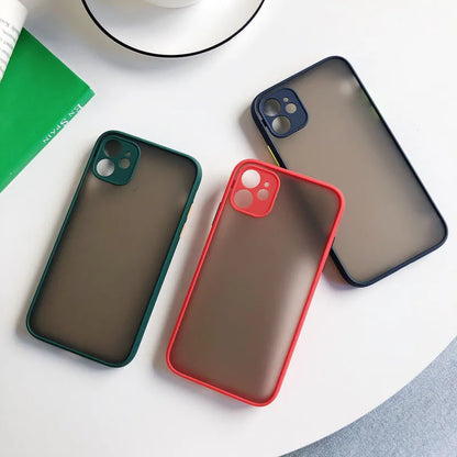 Matte Shockproof Phone Case For iPhone 18 17 Pro Max 16 13 15 11 12 14 Plus XS XR X 7 8 Plus Air Hard PC Back Fundas Cover