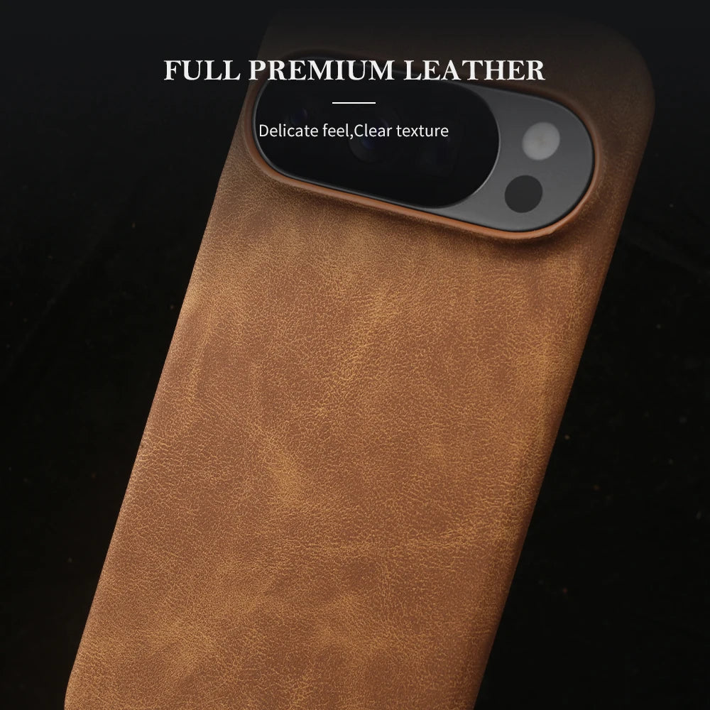 Luxury Leather Phone Case For Google Pixel 11 10 9 Pro XL 10A 9A 8 8A 7 7A 6 Pro Shockproof Back Cover Cases Funda Coque Shell