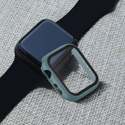 Tempered Glass+Case for Apple Watch Ultra 4 3 2 49 45 41 40 44 42 46mm PC Bumper Protector cover For iWatch 12 11 10 SE 9 8 7 6