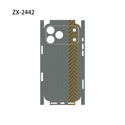 For Apple iPhone 17 16 15 14 IPhone13 Pro Max Full Body Wrap Decal Skin 3D Plain Color Rear Protective Sticker Film