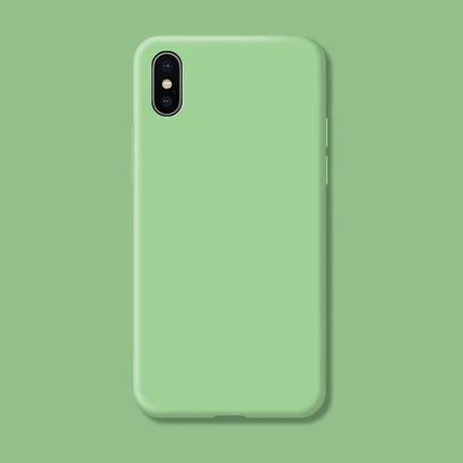 For iphone X XR X s Max Fundas Original Case For iphone XR XS Max Shockproof Liquid Silicone Protective Phone Back Cover Case