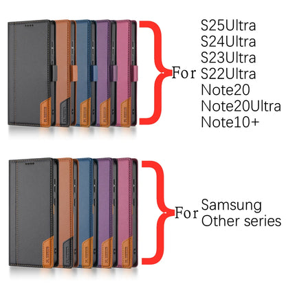 Magnetic Flip Leather Case For Samsung Galaxy S26 S25 Edge S24 S23 Ultra S22 S21 FE S20 S10 Plus Note20 A17 A16 A56 Wallet Cover