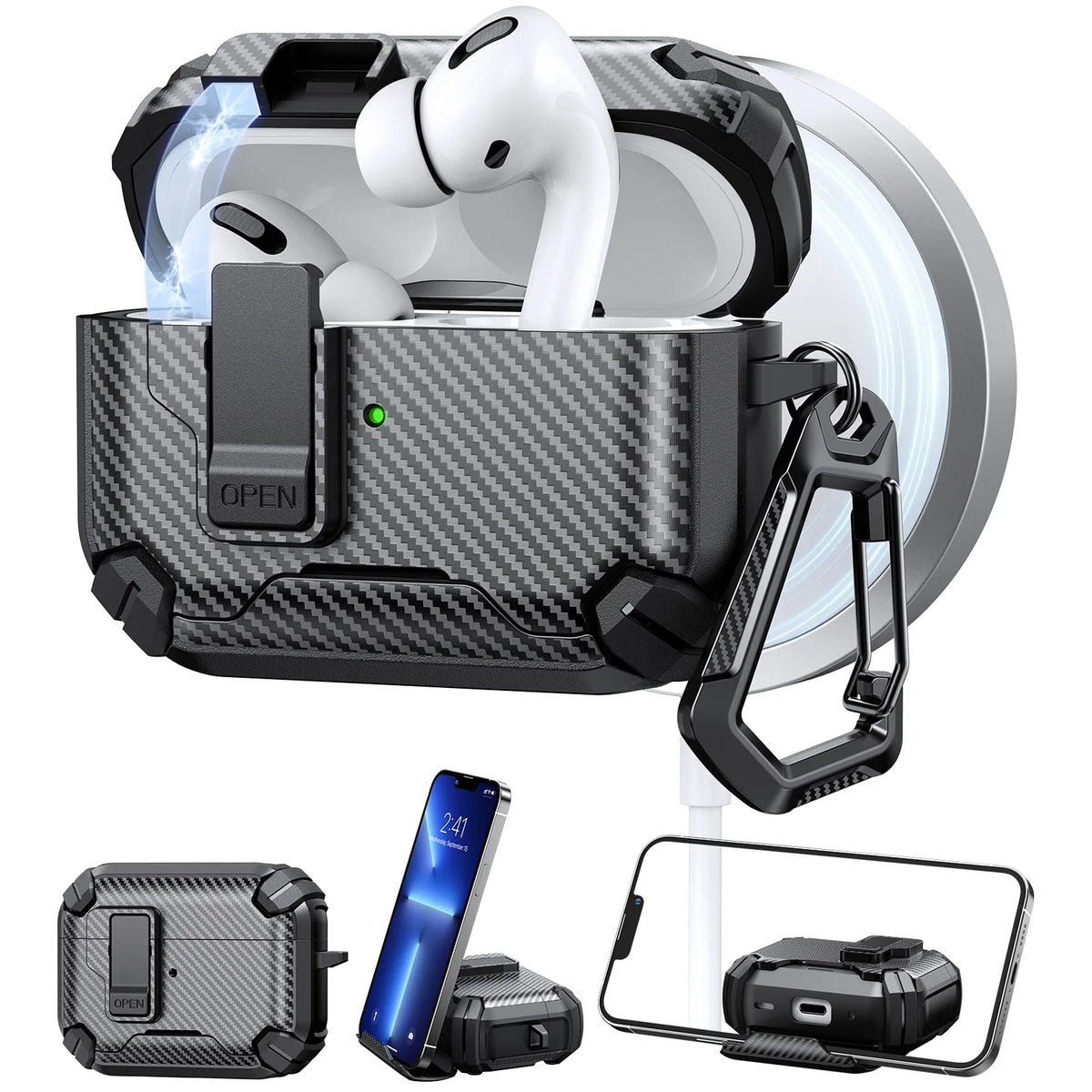 Magnetic Automatic Switch Case For AirPods Pro 3 Wireless Bluetooth Headphone Shockproof Case For AirPods 4 3 2 1 Pro or Pro2nd