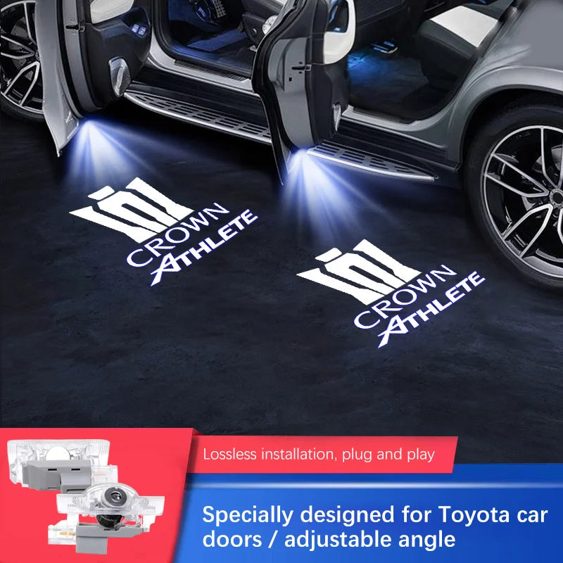 Auto Accessories For Toyota Crown JZS171 JZS171W JZX175 JZX171 GRS180 GRS200 GRS181 GRS182 car led Door Welcome Lights Logo Lamp