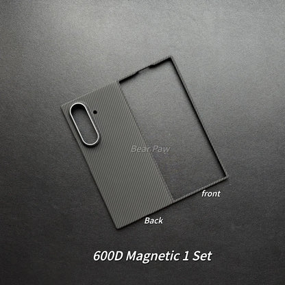 For Z Fold7 Magnetic Hinge Case Aramid Carbon Fiber Magnetic Case Ultra thin Cover For Ssamsung Z Fold 7 W26 Mobile Phone Cases
