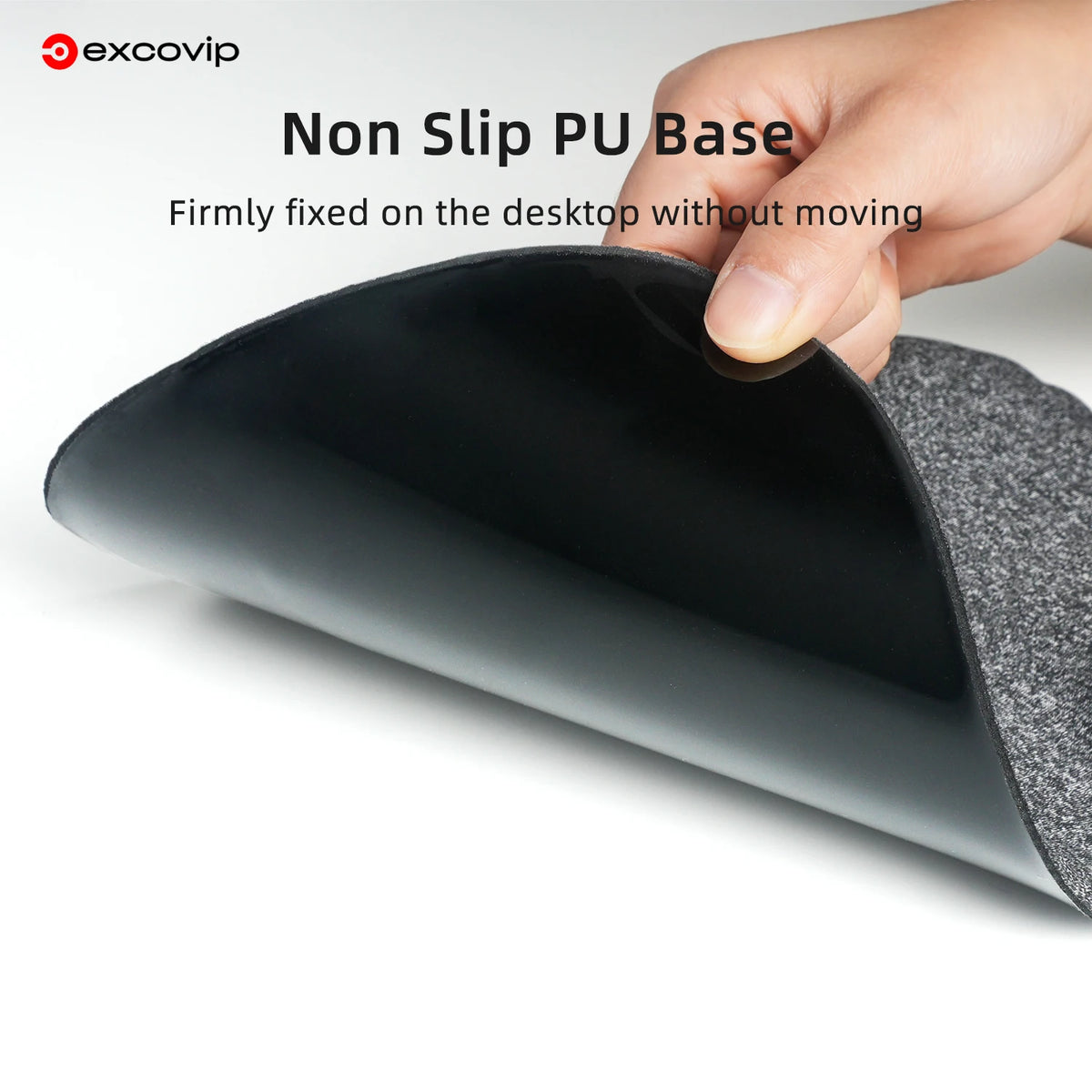 EXCO Silicone Wrist Rest Mouse Pad Large Non-Slip PU Base Ergonomic Support Mousepad for Office Pain Relief Laptop Computer Home