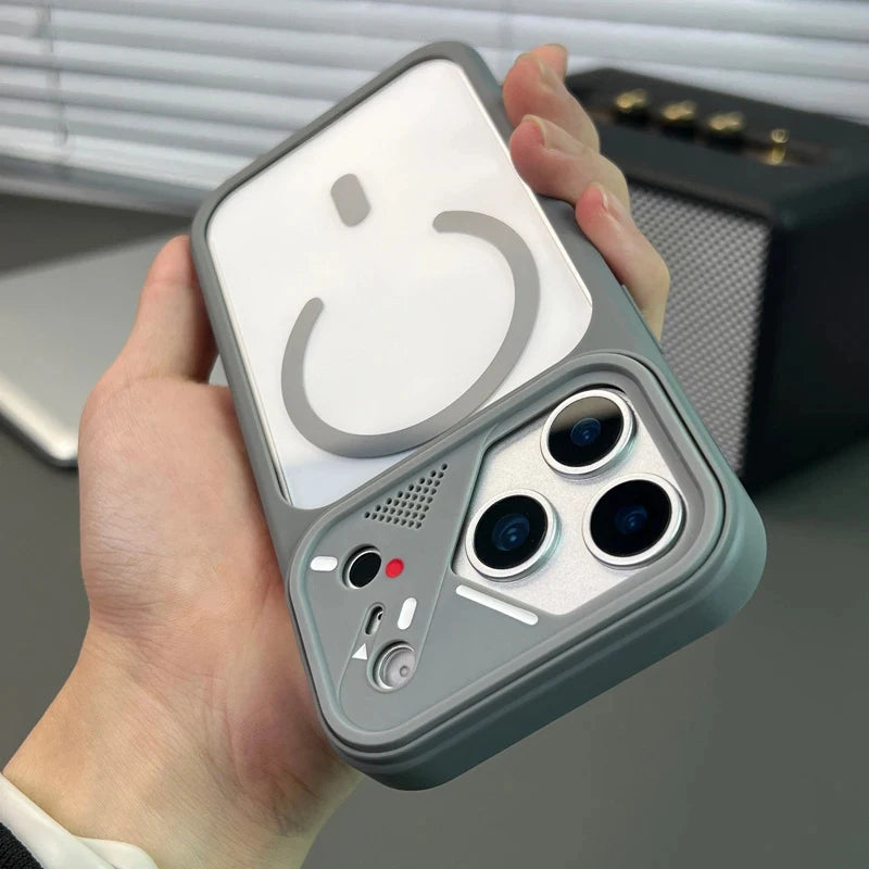 Acrylic Shockproof Hard Cover For Iphone 17 Pro Max Air 16 15 14 Plus 13 12 Pro Max 11 Luxury Soft Frame For Magsafe Clear Case