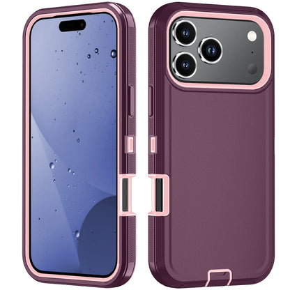 Armor Shockproof Defender Phone Case For iphone 11 12 13 14 15 16 17 18 Pro Plus Max 16E Hard PC+TPU Anti Fall Protective Cover