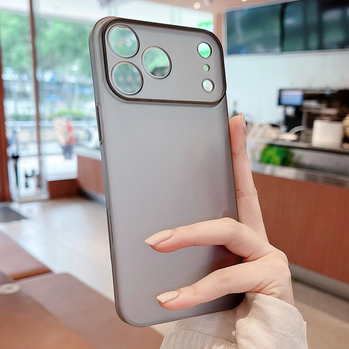 Original Ultra-thin Translucent Matte Case For iPhone 18 17 16 15 14 13 Pro Max Protect Camera Button Shockproof Hard PC Cover