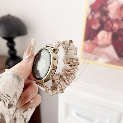 18mm Watch Band Dressy Printed Fabric Strap Bracelet for Women Huawei GT5/ Amazfit GTS2/ Garmin Venu 2S 3S Smartwatch 20mm 22mm