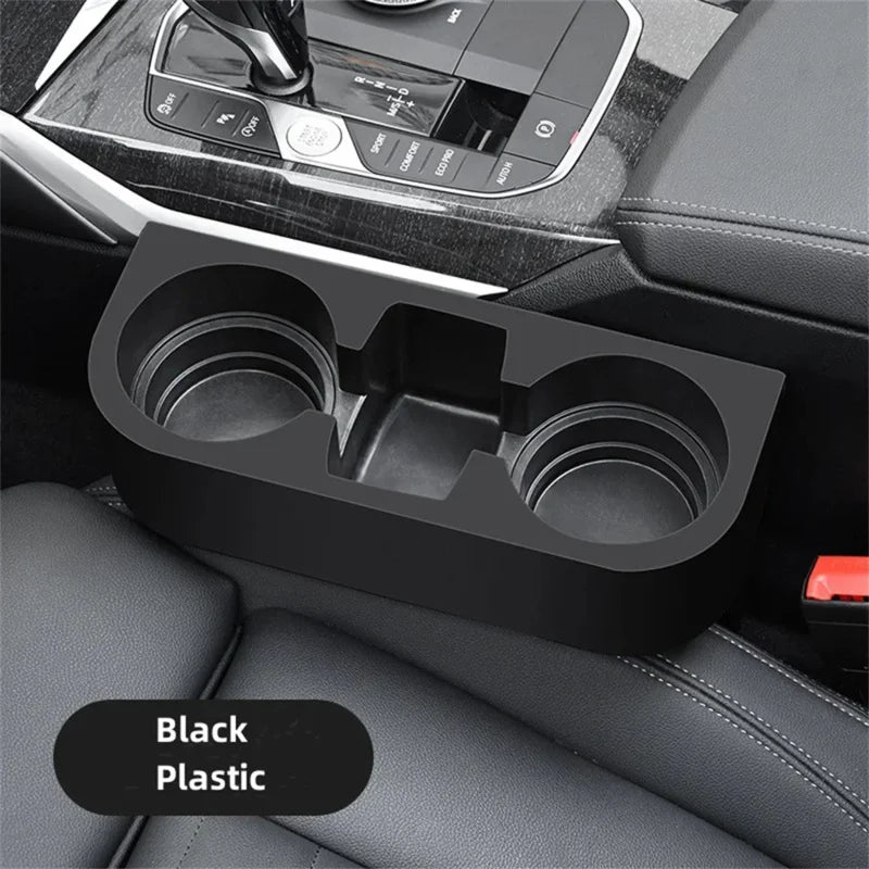 Car Cup Holder Seat Gap Organizer Storage Middle Box Auto Water Double Both Cup Drink Bottle Can Phone Keys Storage Holder Stand