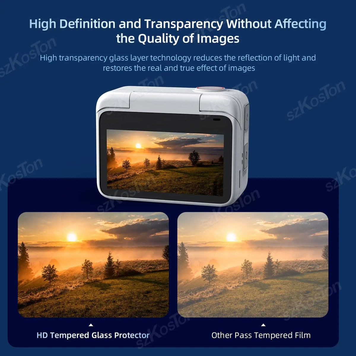 For Insta360 GO 3S Screen Protector Lens Protective Film Scratch Resistant Tempered Glass for Insta 360 GO3S Camera Accessories