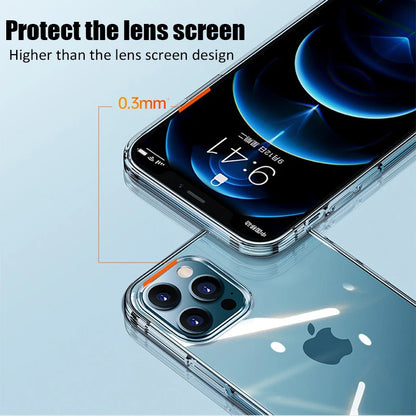 Ultra Thin Clear Phone Case For iPhone 11 12 13 14 15 16 Pro Max Plus 13 Mini X Xr Xs 16E Silicone Soft Transparent Back Cover