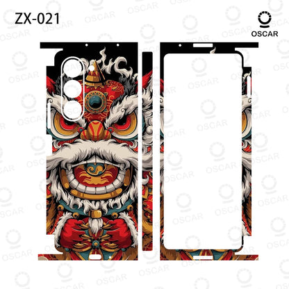 Colorful Anti-Scratch Stickers For Samsung Galaxy Z Fold 5 4 7 6 Fold5 Fold4 Protective Decal Skin Cover Back Film